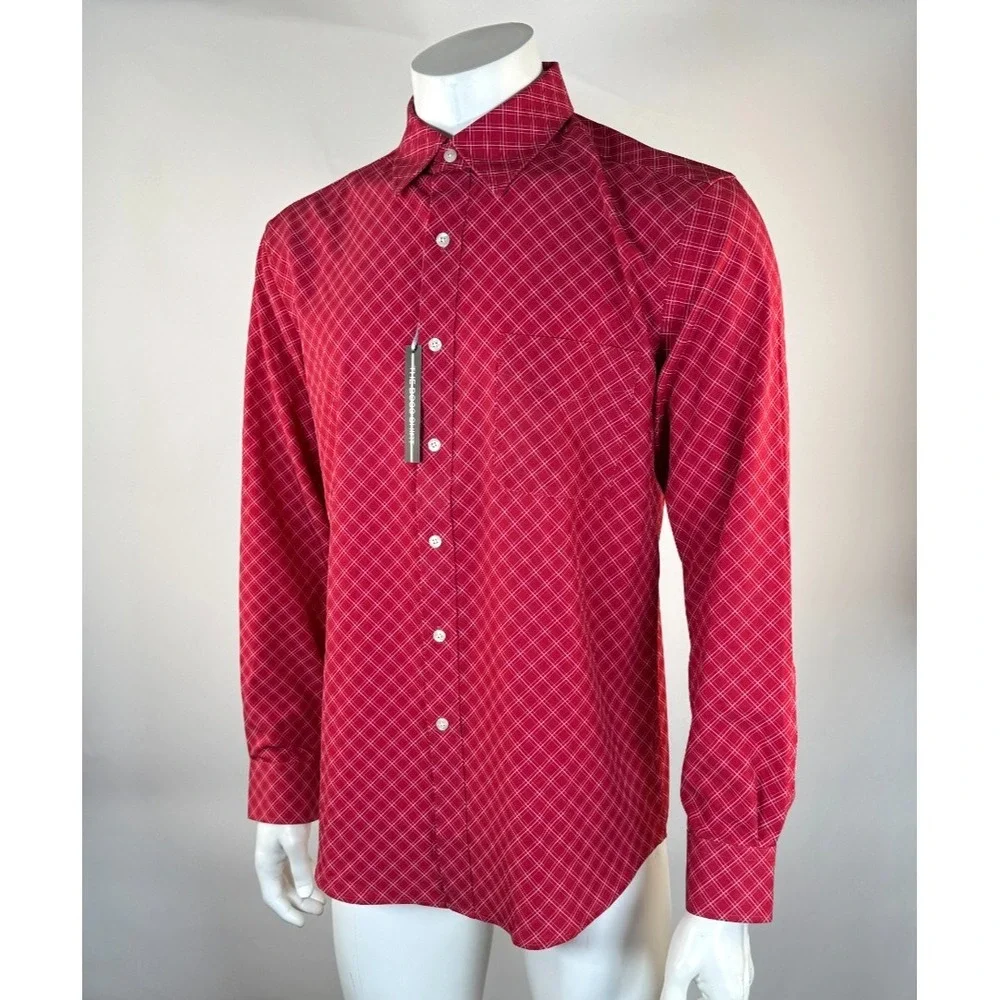 Full Turn Direct the Boss Shirt Mens L‎ NWT Performance Sport Stretch Button-up